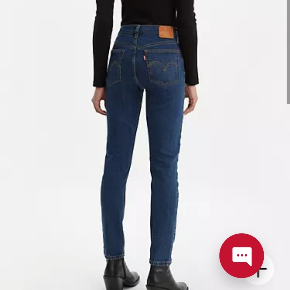 Levis 501 skinny size 24 in dark wash